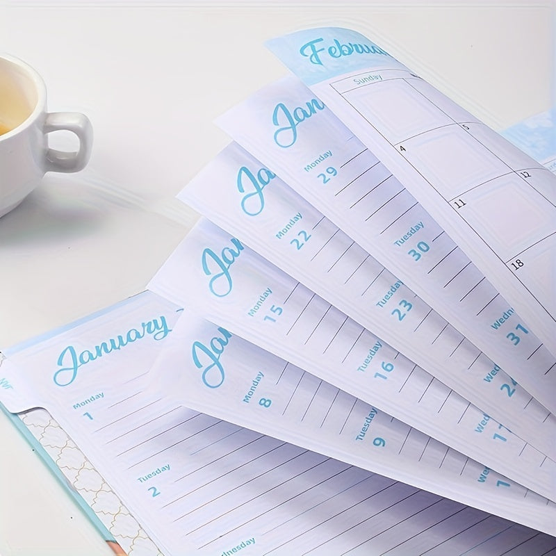 A5 Monthly Planner Jan-Dec Daily & Weekly Agenda