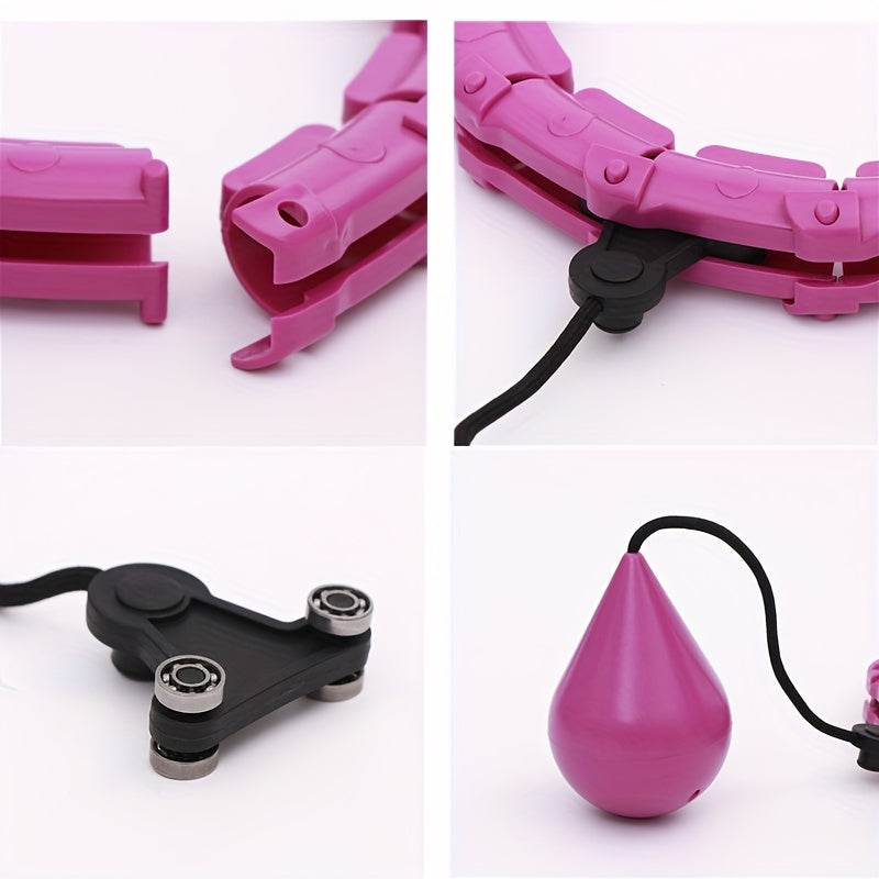Detachable 24 Sections Fitness Hoop Solid Ball Pilates Workout Equipment