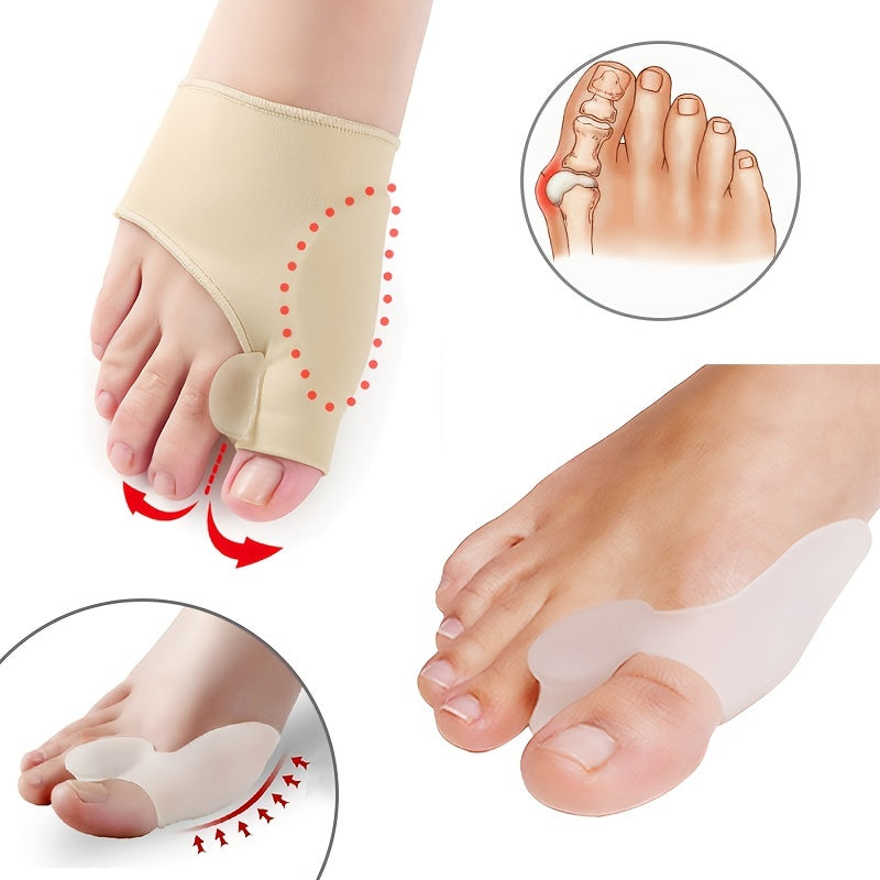 Silicone Gel Toe Separator Insoles for Bunion Relief