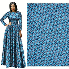 5 49meter Polyester Batik Printed Cloth African Clothing Women's Dress Fabric