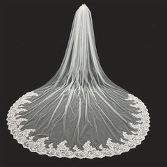Baroque Wedding Veil Cathedral Long Veil