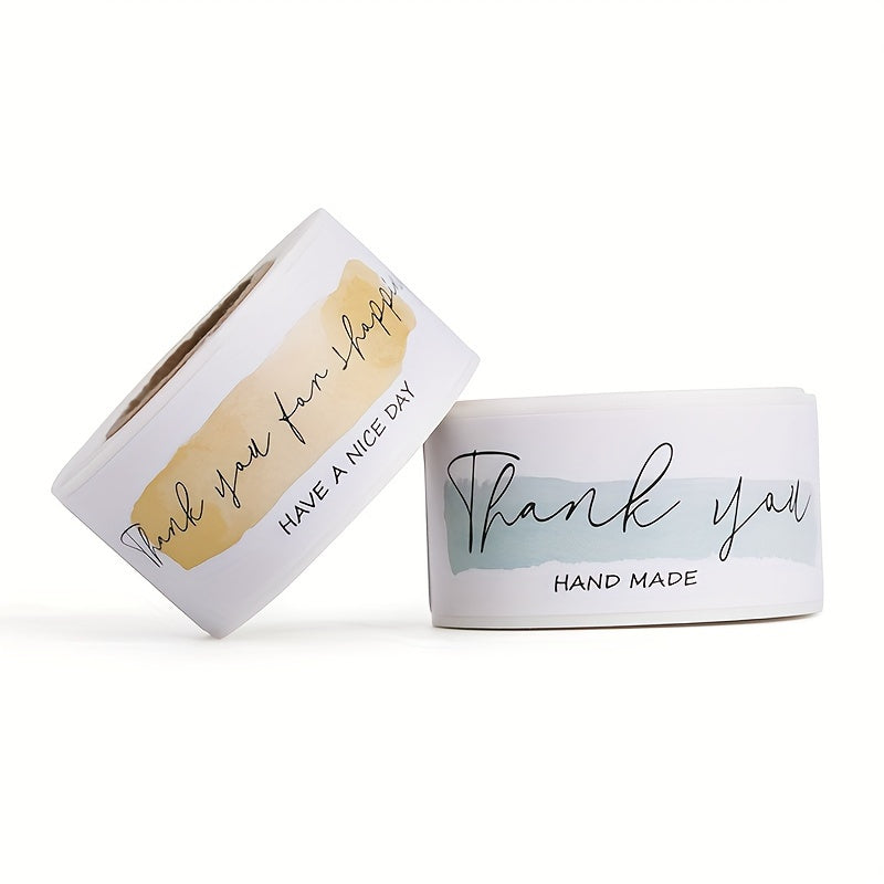 English Thank You Stickers Label Packaging Sealing Stickers Printing Label Stick