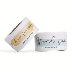 English Thank You Stickers Label Packaging Sealing Stickers Printing Label Stick