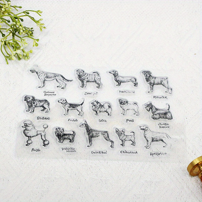 Puppy DIY Silicone Stamp for Crafts
