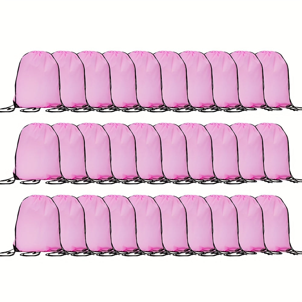 Set of 10-40 Drawstring Backpack Sports Bags for Gym & Outdoor