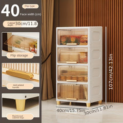 1pc Storage Cabinet Drawer Wardrobe Toy Sundries Household Plastic Storage Box