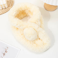 Faux Fur Collar Scarf Women Neck Shrug Spring Fall Winter Coat Dress