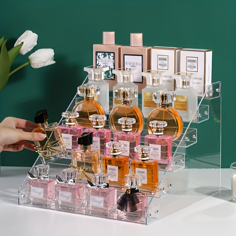 Makeup Storage Rack Transparent Acrylic Organizer for Cosmetics and Nail Polish
