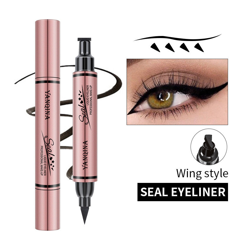2-In-1 Waterproof Eyeliner Stamp Pencil