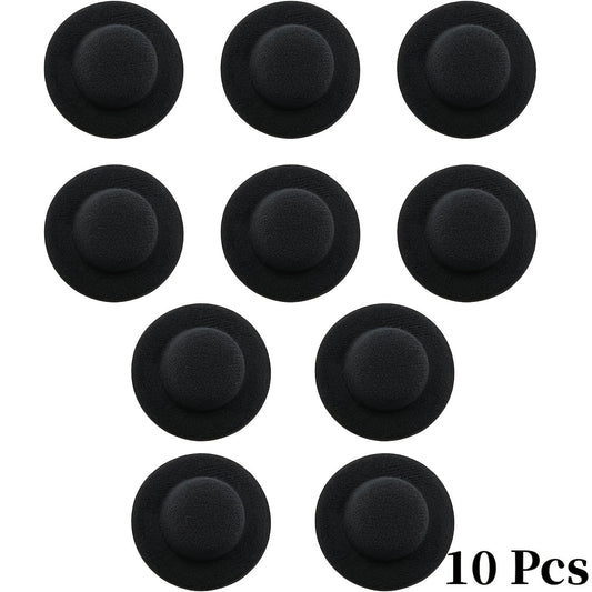 10 Pack Mini Top Hats for Dolls Wide Brim Felt Hats DIY Crafts Doll Accessories