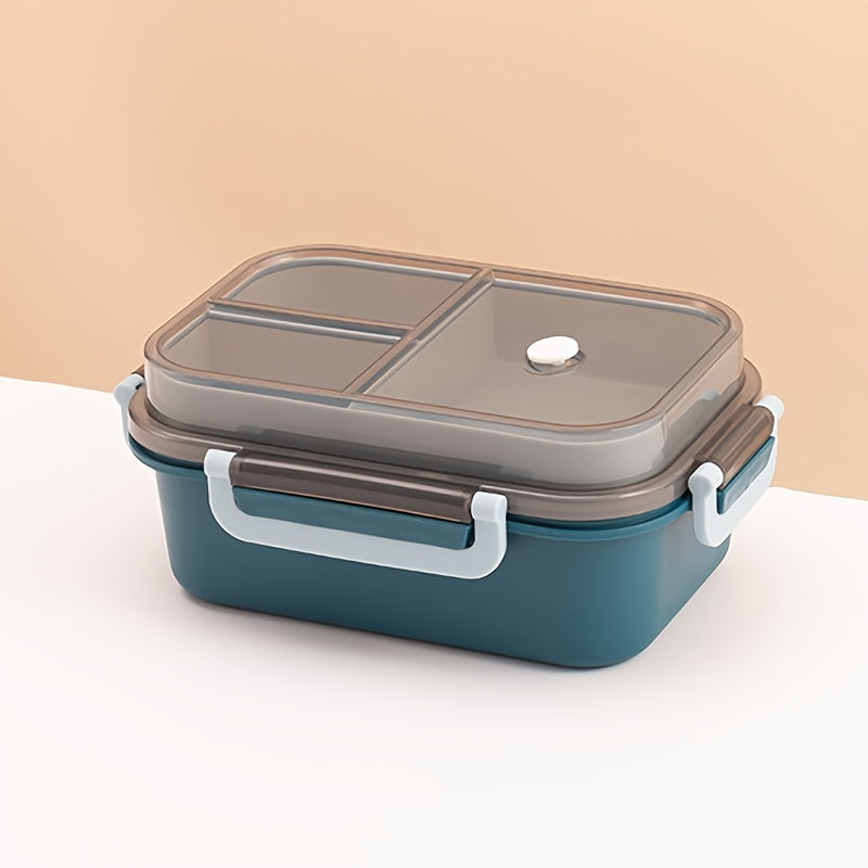Double Layer Insulated Lunch Box with Spoon - Office Workers Bento Box