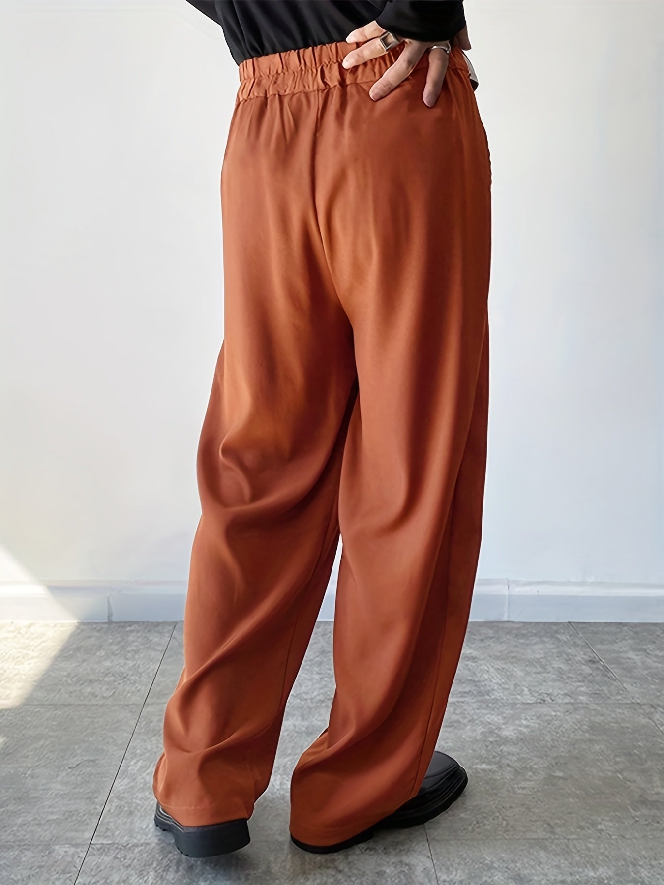INCERUN Wide Leg Baggy Casual Pants Men Harajuku Style Sweatpants