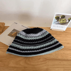 Crochet Bucket Hat Lightweight Casual Sun Hat for Women