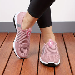 Women's Knit Sock Sneakers Low Top Slip-On Athletic Gym Shoes