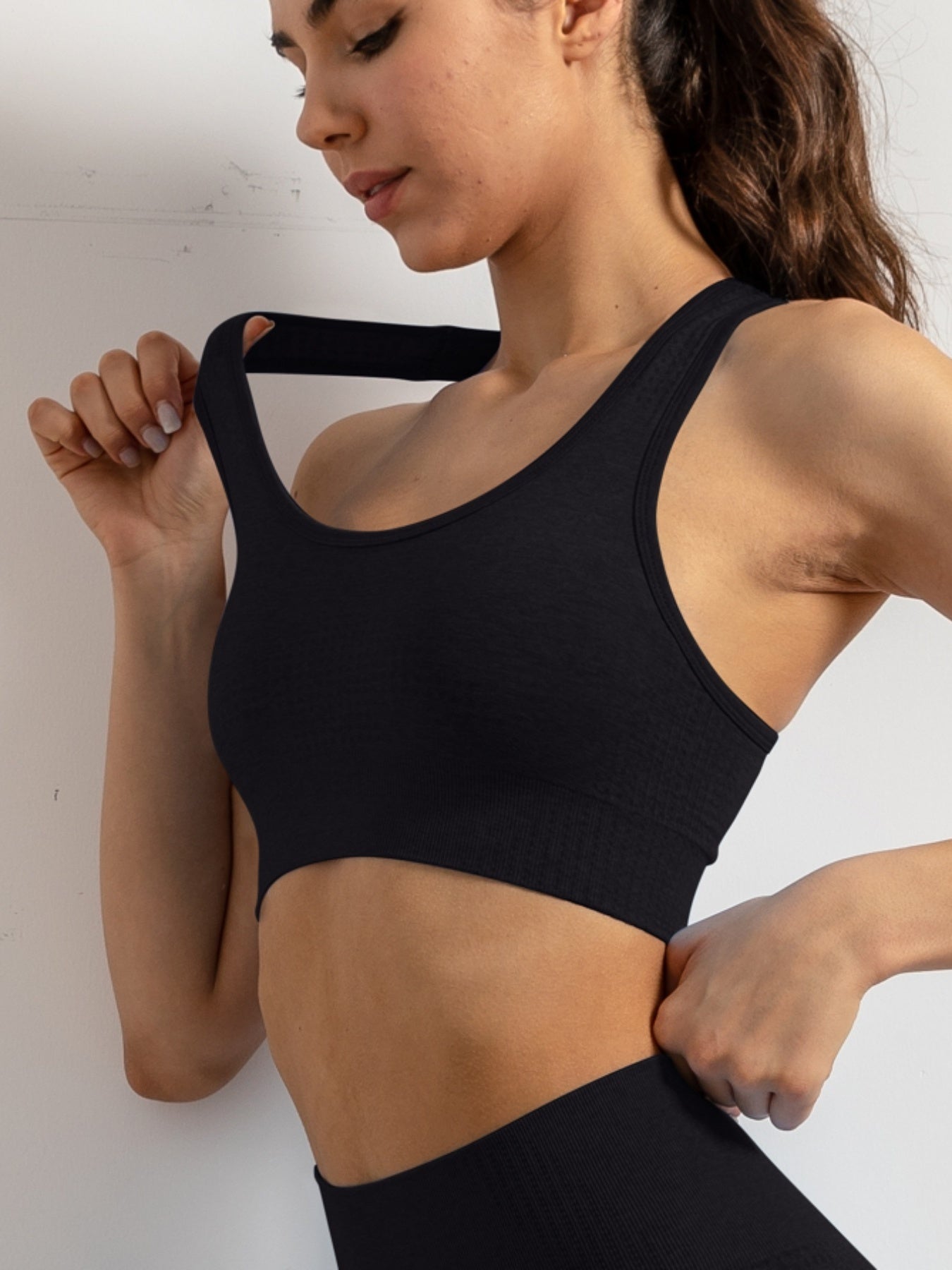 Seamless Push Up Yoga Sports Bra Quick Drying Tank Top