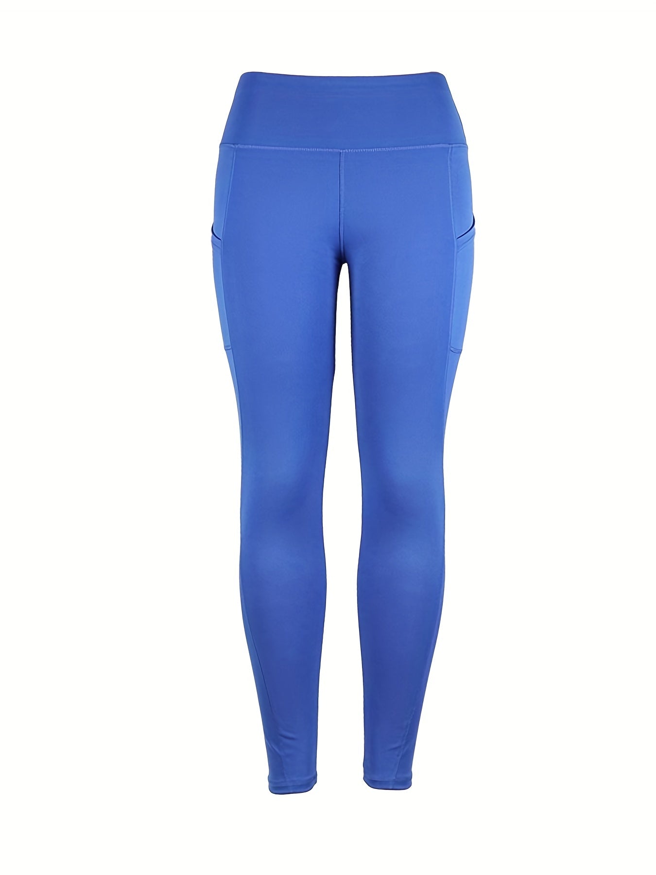 High Waist Patchwork Leggings with Pocket - Sporty Yoga Fitness Pants
