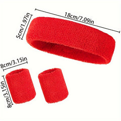 3pcs Sports Wristbands Headbands Et Cotton Male Female Sports