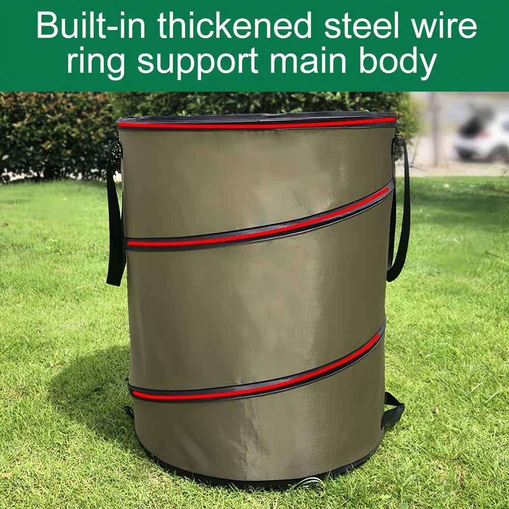 Large Outdoor Garbage Cans Garden Portable Garbage Cans Leaves Bin Bag