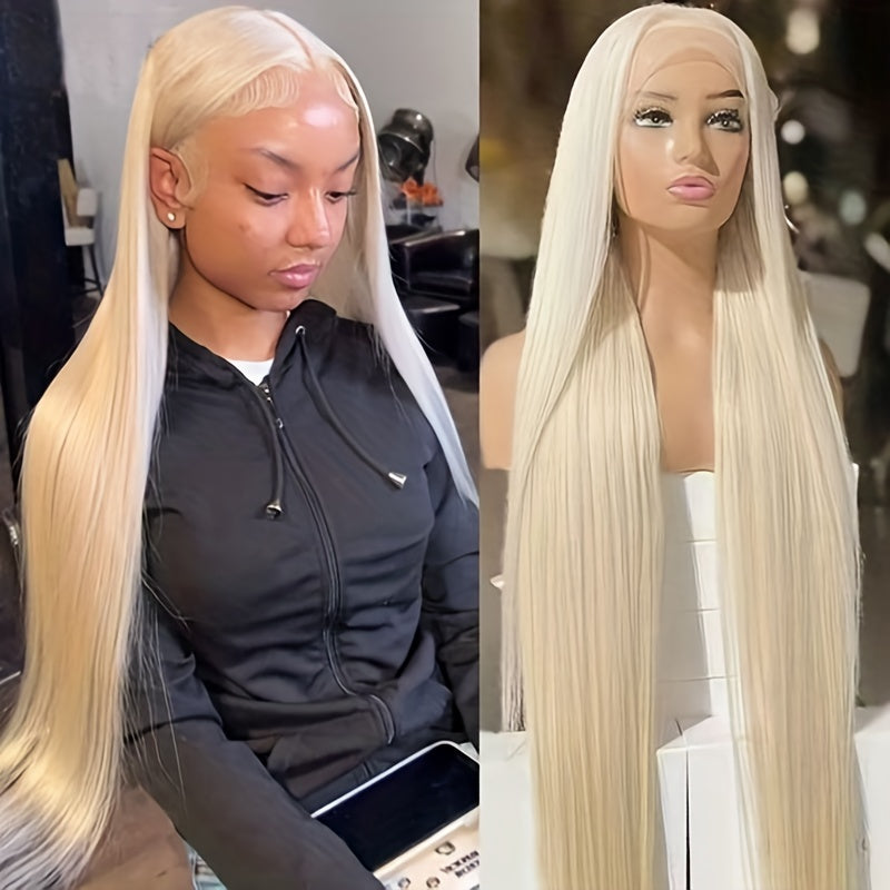 Blonde Lace Front Brazilian Virgin Human Hair Wig for Women