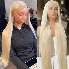 Blonde Lace Front Brazilian Virgin Human Hair Wig for Women