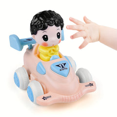 Cartoon Shaking Head Sports Car Toy for Kids