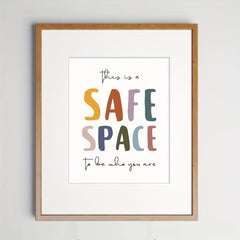 Safe Space Wall Hanging Therapy Office Wall Decor