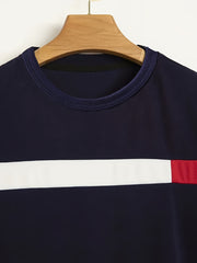 Boys Casual Stripe Short Sleeve T shirt&Shorts Set Summer Kids Clothing
