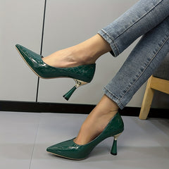 Sexy Pointed Toe Stiletto Heels Slip On High Heels Party Dress Pumps