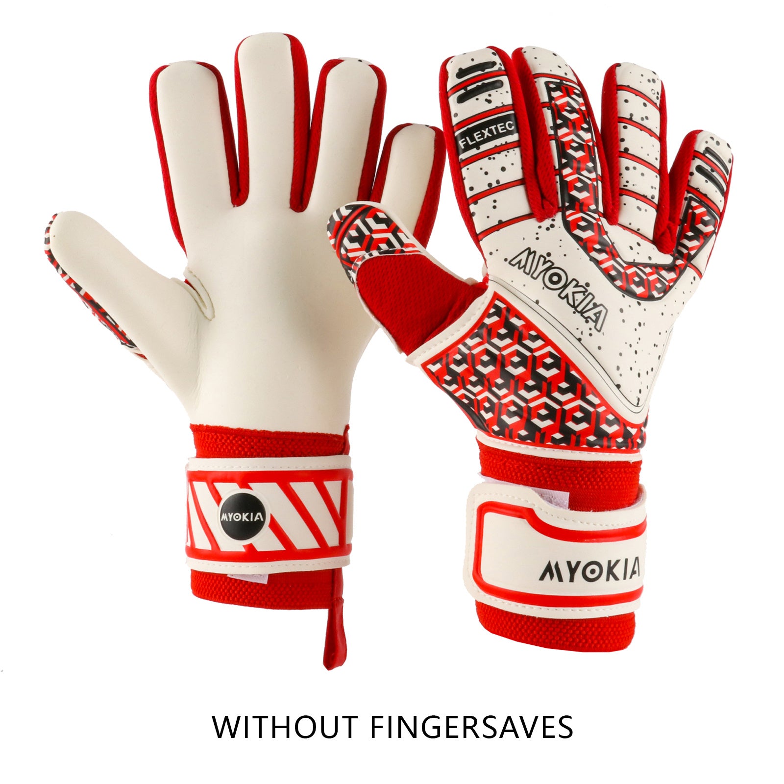 MYOKIA Soccer Goalkeeper Gloves Size 8-10 Indoor Outdoor Training & Match