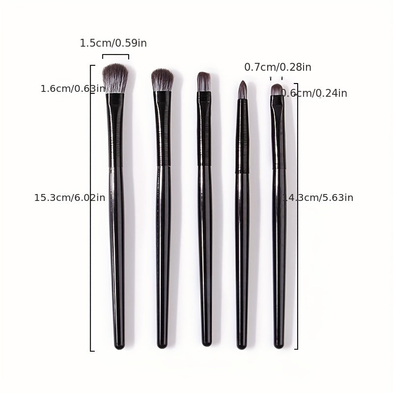 6pcs Makeup Brushes Kit Eyeshadow Eyeliner Beauty Tool Set Kit