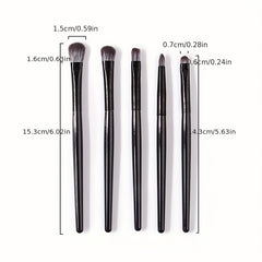 6pcs Makeup Brushes Kit Eyeshadow Eyeliner Beauty Tool Set Kit