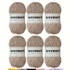 6pcs Acrylic Yarn Crochet Soft Yarn For Crocheting And Knitting 50g pc