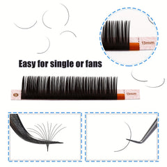 C D Curl 0.03 0.05mm Semi Permanent Eyelash Extensions