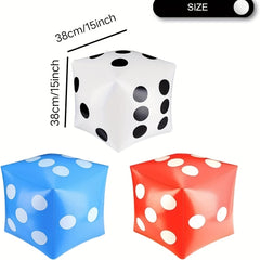 3pcs Inflatable Giant Dice For Indoor And Outdoor Broad Game