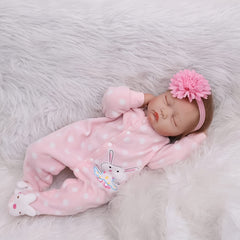 22 Inch Reborn Baby Doll Newborn Girl With Realistic Veins Vinyl