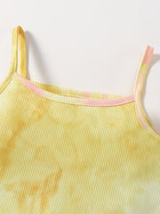 Girls Camisole & Shorts Set Gradient Casual Summer Kids Clothes