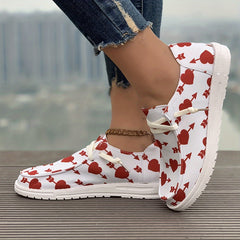 Women's Heart Pattern Skate Shoes