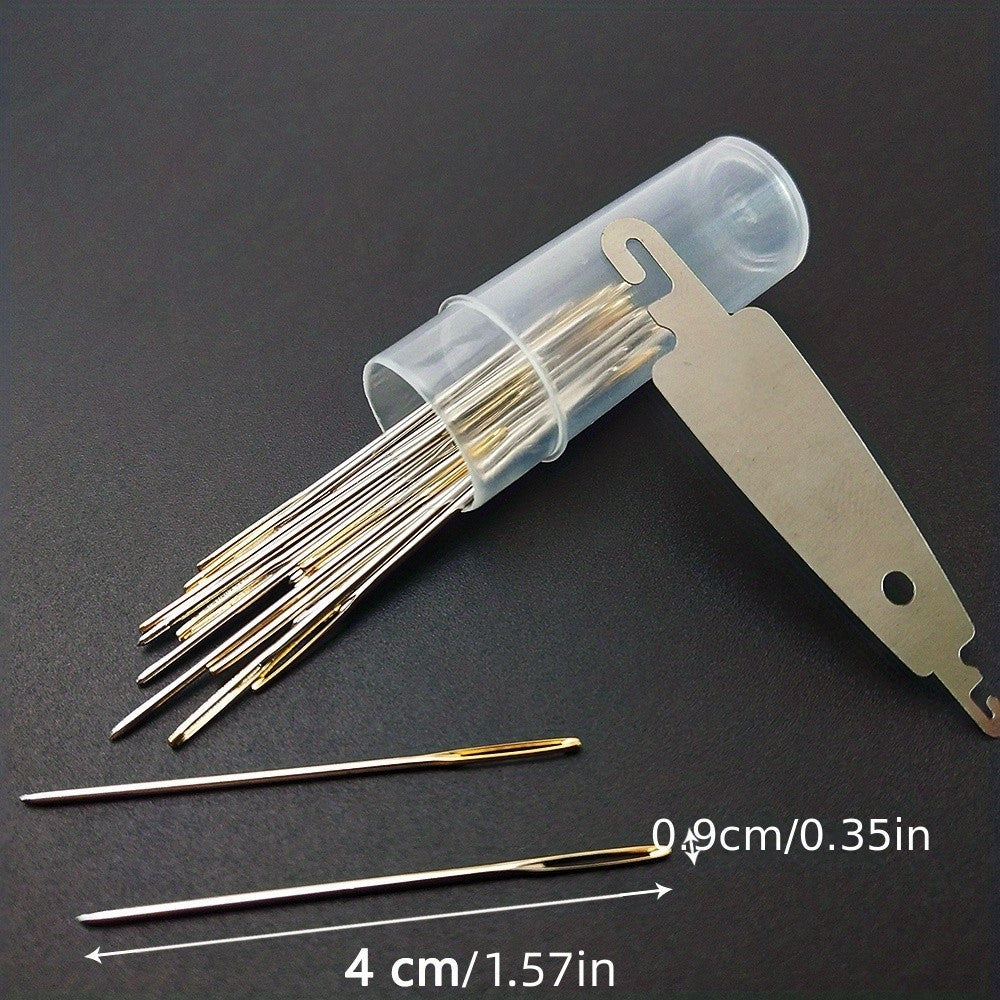 30pcs Golden Tail Sewing Needle NO 22 24 26 Embroidery Fabric Cross Stitch Needl