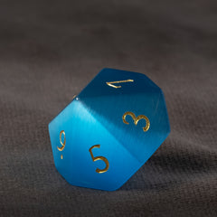 7pcs Cat's Eye Gem Dices For RPG Board Game Gift