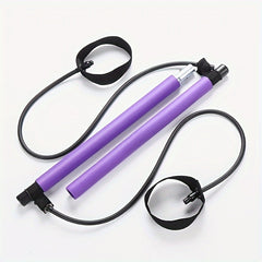 Yoga Bar with Tension Rope for Body Stretching Pilates Training