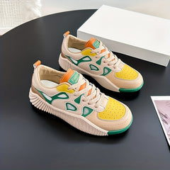 Women's Hollow Out Sneakers Casual Lace Up Shoes Comfortable Low Top Shoes
