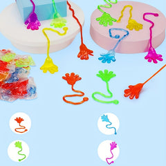 24pcs Colorful Sticky Climbing Hand Toys - Party Games Events Decorations