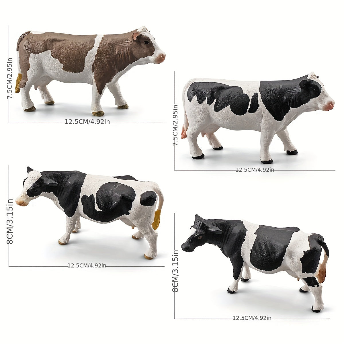 Farm Poultry Livestock Cow Model Ximen Tartar Cow Ornaments