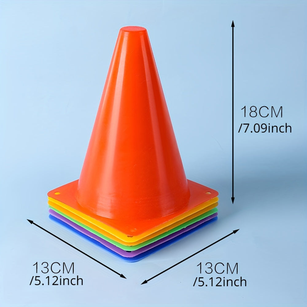 5pcs Durable Sports Marker Cones - Football Training Agility Roller Skating