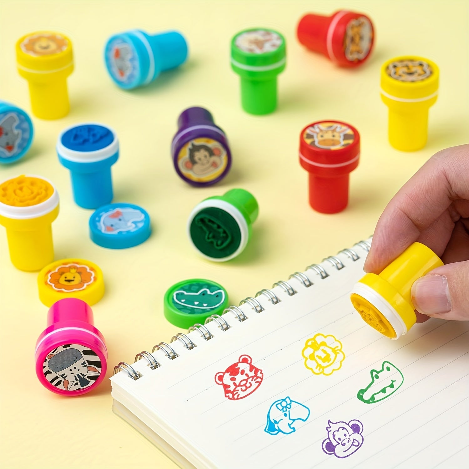 Jungle Adventure Wild Animal Stamps Birthday Party Favors