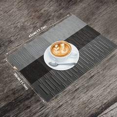 Square Placemats Set of 6 Non Slip Washable Table Mats