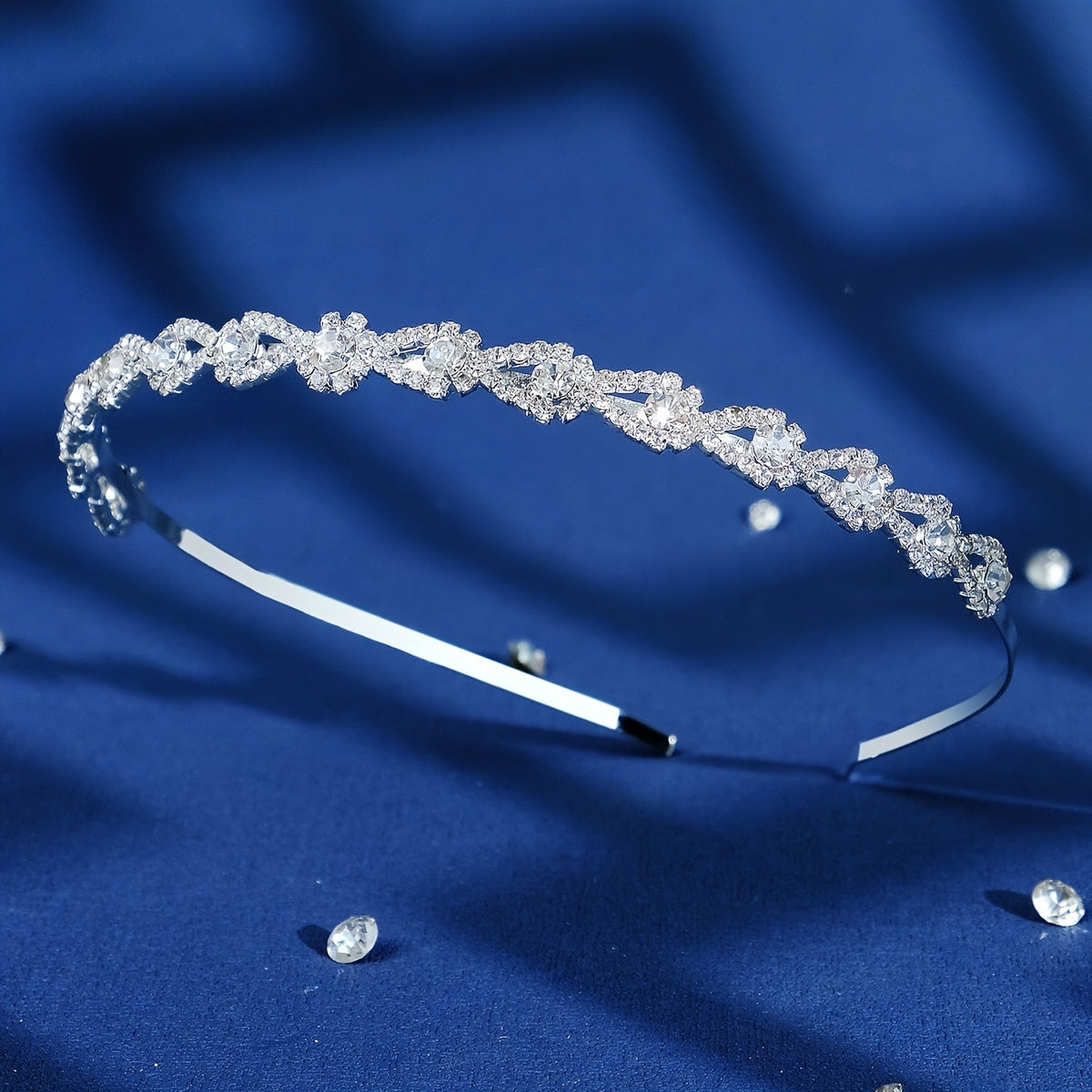 Rhinestone Silvery Hairband Headband Princess Tiara Wedding Birthday Cosplay