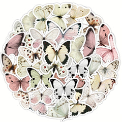 40pcs Night Honey Butterflies Stickers for Water Bottle Laptop Hat