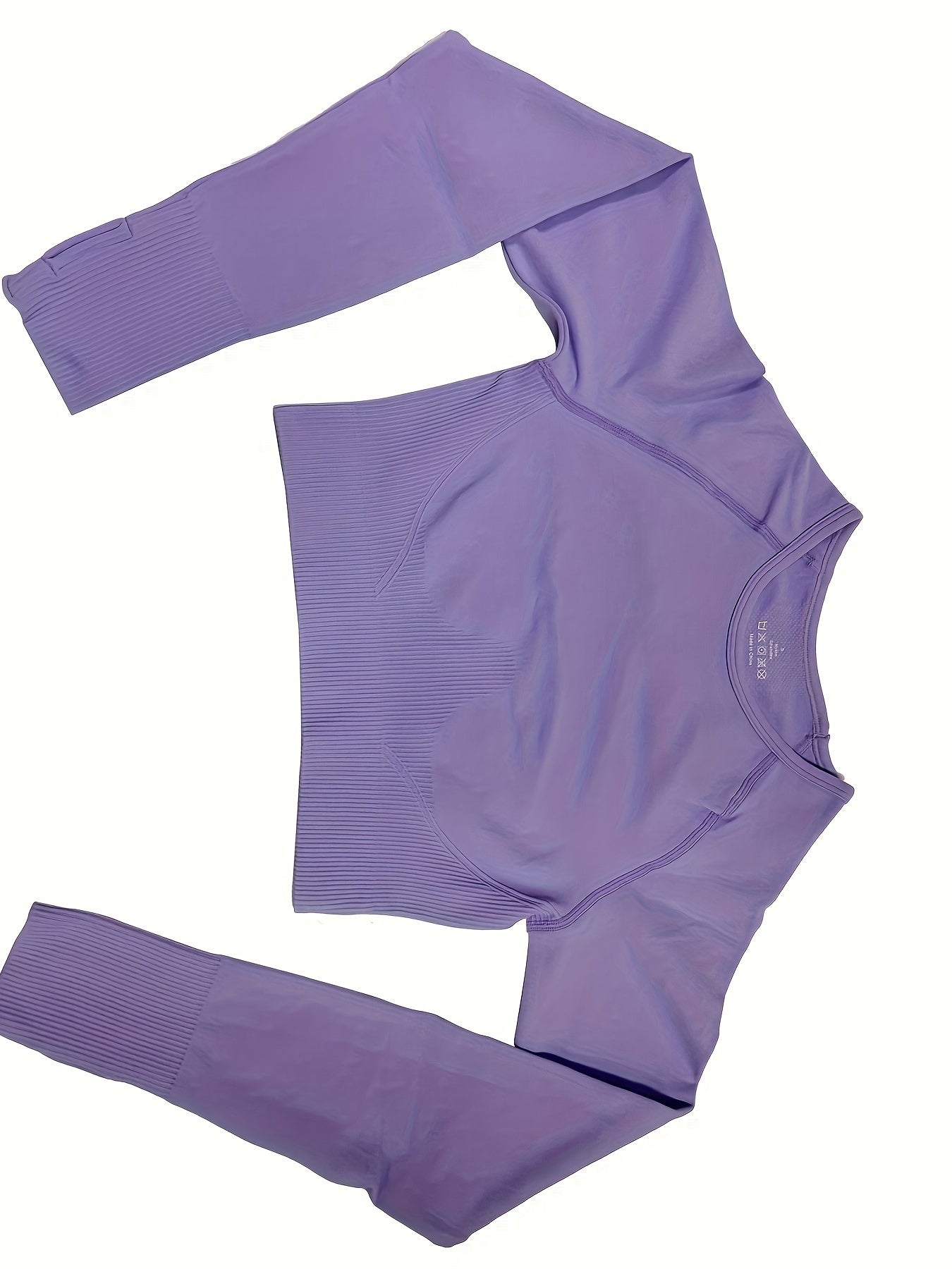 Seamless Long Sleeve Yoga Top Slim Fit T-shirt with Thumbhole