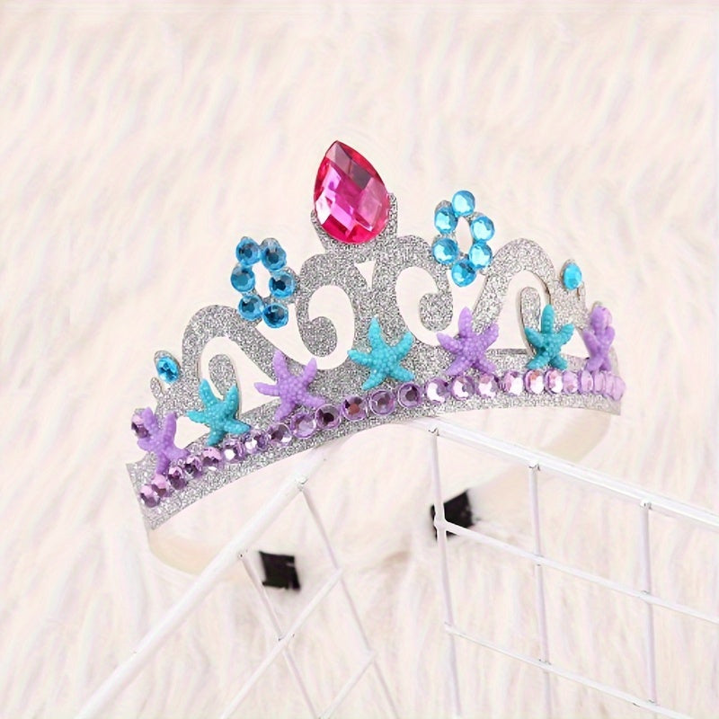 Mermaid Princess Crown for Girls Cosplay